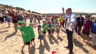 Prince William Visits the Seaside With Sea Safety Incentive