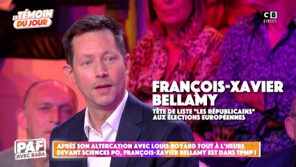 Après son altercation avec Louis Boyard devant Sciences Po, François-Xavier Bellamy est dans TPMP !