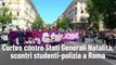 Corteo contro Stati Generali Natalit?, scontri studenti-polizia a Roma