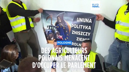 Pologne : des agriculteurs polonais menacent d'occuper le parlement