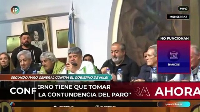 Pablo Moyano junto a la CGT en conferencia por el 2º Paro General: El paro les dolió