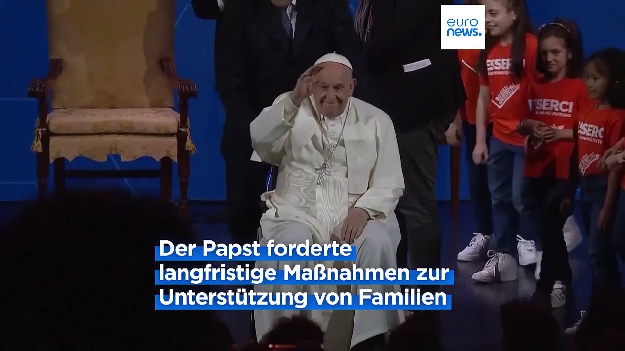 Papst Franziskus kritisiert niedrige Geburtenrate in Italien