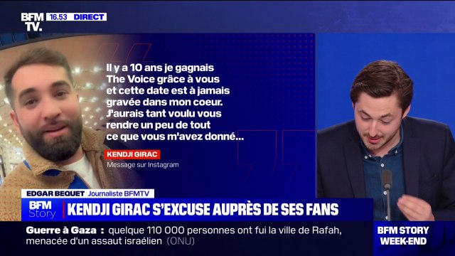 J'aurais tant voulu vous rendre un peu de tout ce que vous m'avez donné : Kendji Girac s'exprime pour la première fois depuis sa blessure et présente ses excuses