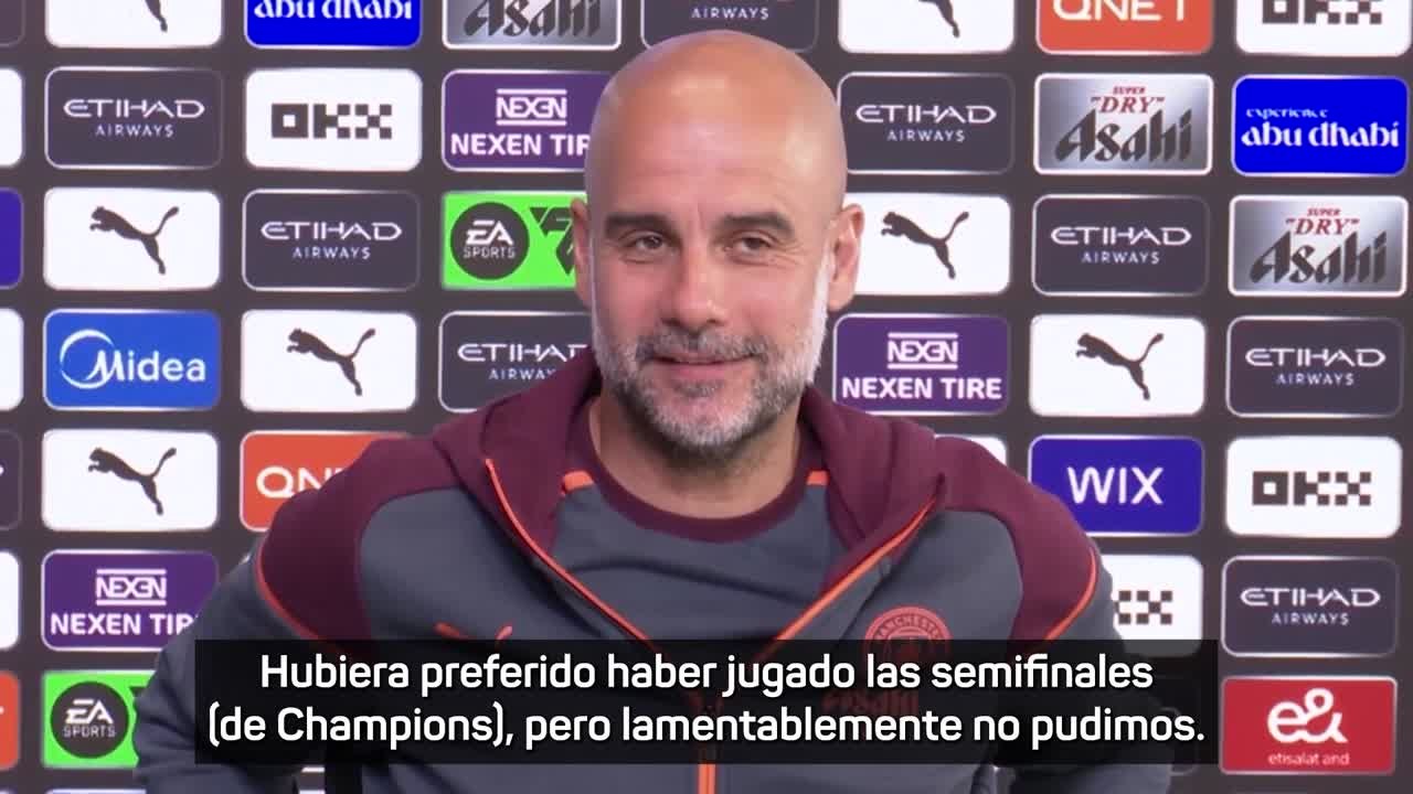 Guardiola: "Felicito a los finalistas, al Bayern y al PSG"
