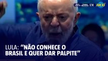 Lula se estressa quando 