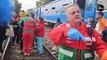 El SAME trabajó en el traslado de los heridos tras el choque de trenes en Palermo