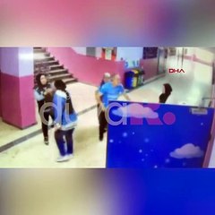 Maltepe'de veli okulu birbirine kattı; o anlar kamerada