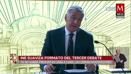 INE eliminará preguntas cara a cara en el próximo debate presidencial