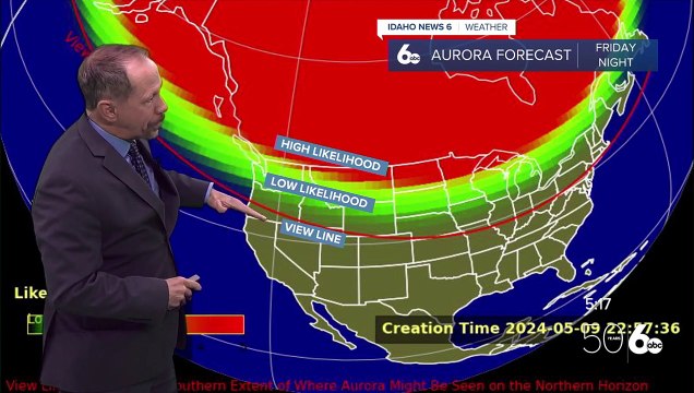 Northern lights could be visible over Idaho due to strong geomagnetic storm