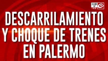 Dos trenes chocaron en Palermo: hay al menos 60 heridos y activan alerta roja en hospitales