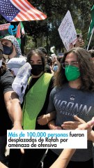 Más de 100,000 personas fueron desplazadas de Rafah por amenaza de ofensiva