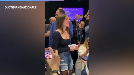 Eurovision, Angelina Mnago canta a sorpresa ?Imagine?