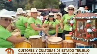 Cultores trujillanos llegaron a Caracas para participar en el Festival Mundial Viva Venezuela