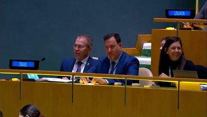 Israeli delegation seen laughing during UN vote on Palestine membership