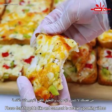 احلى واطيب وجبة فطور وعشاء خبز ب الثوم والجبنة بدون تعب والطعم لا يقاوم