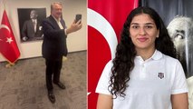 Hasan Arat'tan Olimpiyat kotası alan Nesrin Baş'a tebrik!