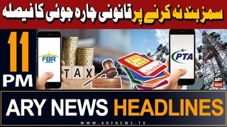 ARY News 11 PM Headlines 10th May 2024 | FBR Decided to take Legal Action