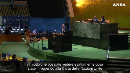 Onu, adesione della Palestina: l'ambasciatore israeliano distrugge la Carta