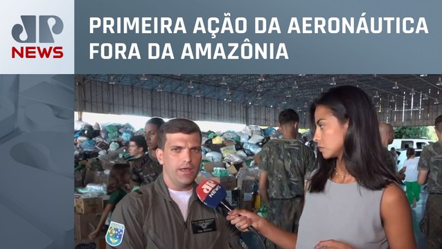 FAB realiza lançamento aéreo de mantimentos no Rio Grande do Sul; capitão detalha