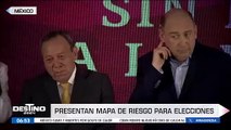 El PAN, PRI y PRD presentan mapa de riesgo para las elecciones