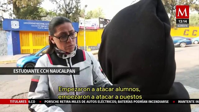 Detienen a 9 personas por los hechos ocurridos en CCH Naucalpan