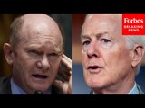 John Cornyn Spars With Chris Coons Over Biden Admin's Withholding Of Military Aid For Israel
