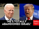 BREAKING NEWS: Trump Roasts Biden Over Israel After Weapons Transfer Halted Over Rafah