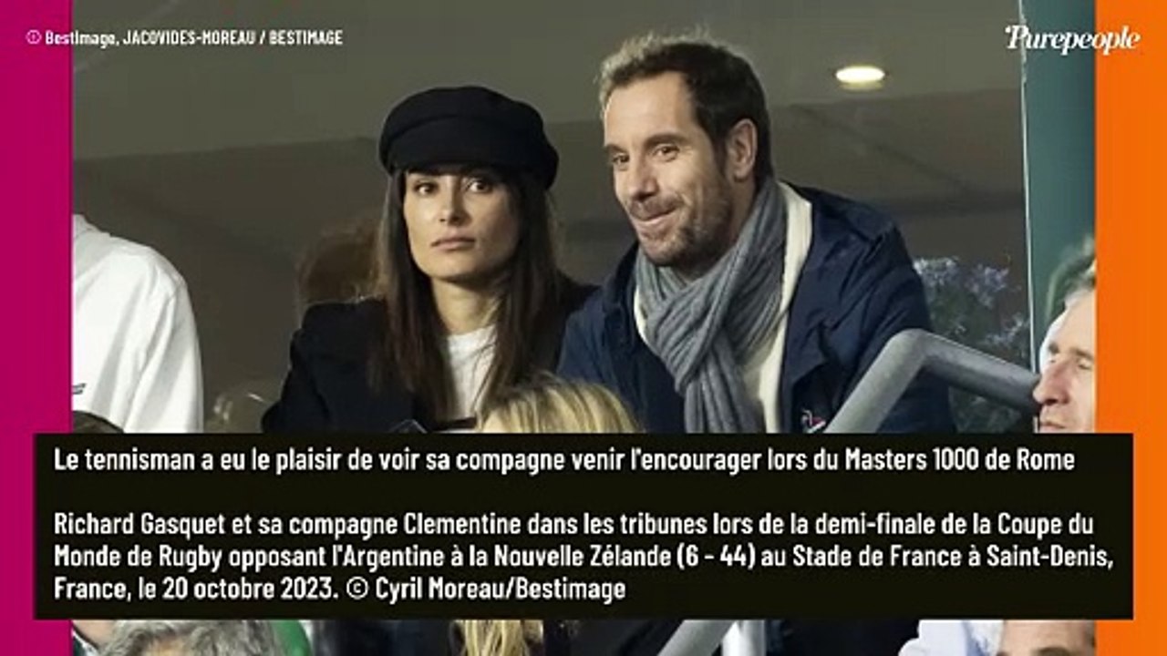 Richard Gasquet malheureux sur les courts, mais heureux en amour : le tennisman en mode love à Rome avec la superbe Clémentine