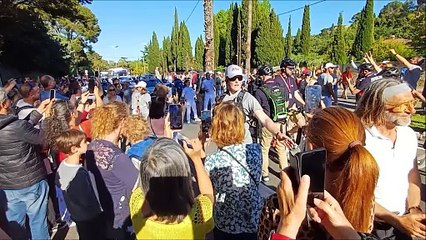 La flamme olympique à Toulon