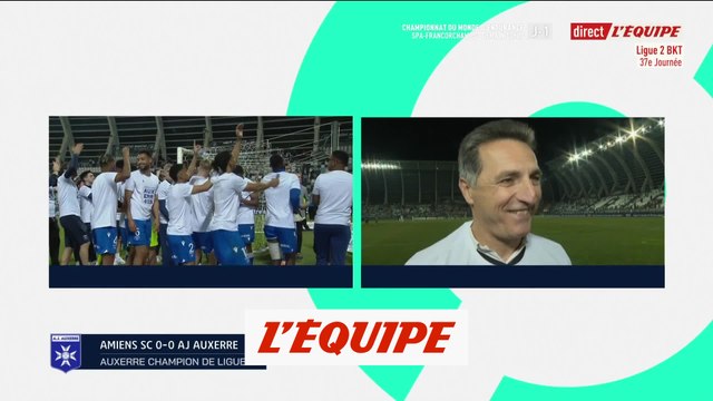 Pélissier : « Très heureux d'offrir ce bonheur au public » - Foot - L2 - Auxerre