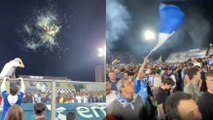 Video, Como promosso in Serie A: la festa al Sinigaglia tra fuochi d'artificio e invasione di campo