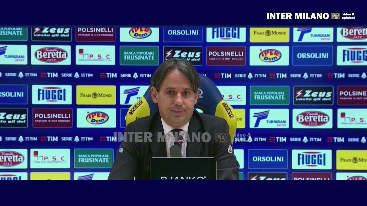 Frosinone-Inter 0-5 * Simone Inzaghi: questo scudetto l'ho soprannominato "scudetto della gioia"