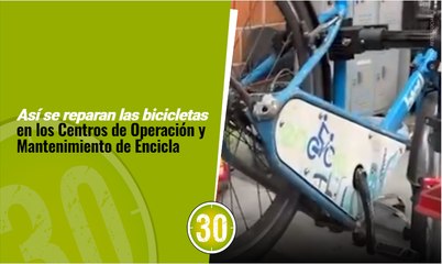 Así se reparan las bicicletas en los Centros de Operación y Mantenimiento de Encicla