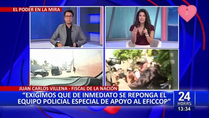 Fiscal de la Nación exige reposición inmediata del equipo policial que apoyaba al Eficcop