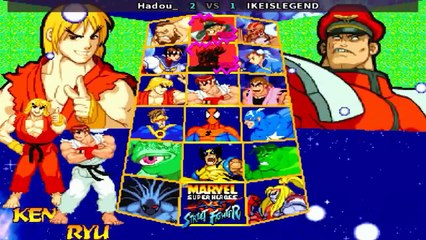 Marvel Super Heroes Vs. Street Fighter - Hadou_ vs IKEISLEGEND