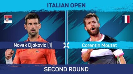 Djokovic rallies after slow start to beat Moutet