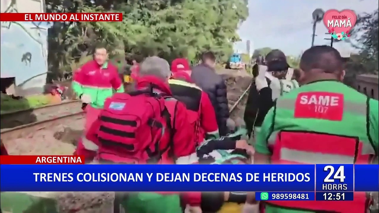 Argentina: choque de trenes deja decenas de heridos en Buenos Aires