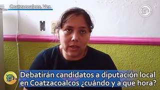 Debatirán candidatos a diputación local en Coatzacoalcos ¿cuándo y a que hora?