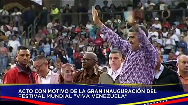 Jefe de Estado inaugura el Festival Mundial Viva Venezuela en el estadio Monumental Simón Bolívar