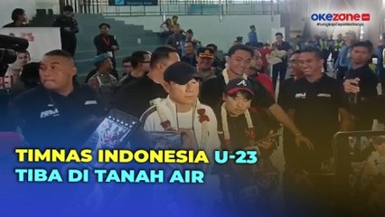 Télécharger la video: Timnas Indonesia U-23 Tiba di Bandara Soetta, Disambut Pengalungan Bunga