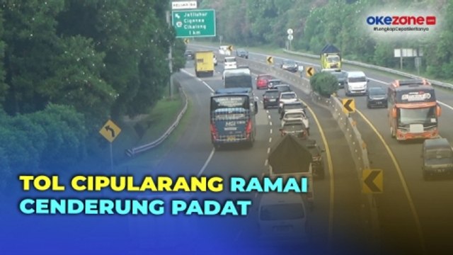 Libur Panjang, Arus Lalu Lintas di Tol Cipularang Ramai Cenderung Padat