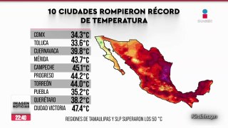 Intenso calor provocó que 10 ciudades rompieran su récord de temperatura