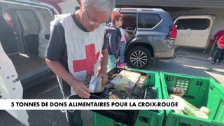 Solidarité : cinq tonnes de dons alimentaires pour la Croix-Rouge