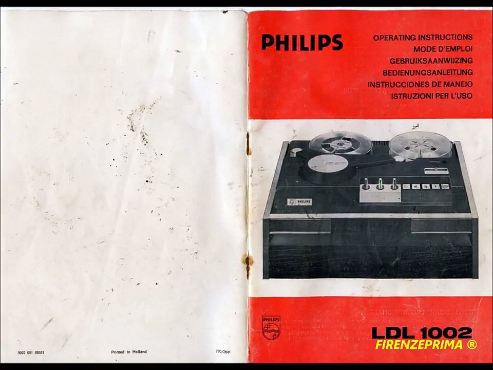 Philips LDL 1002  operating instruction 1969