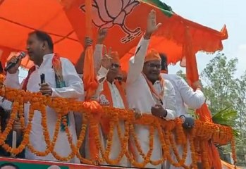 केंद्रीय वित्त राज्य मंत्री का भव्य रोड शो,लोगों ने पंकज पंकज चौधरी को लेकर कही यह बात