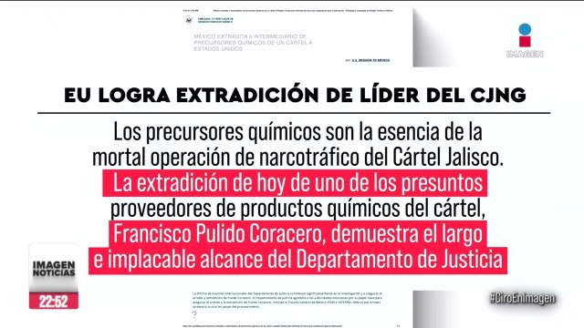 Extraditan a EU a “Pepino”, principal abastecedor de precursores químicos para el CJNG