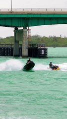 Did he try hitting him.. at the Haulover Inlet in Bal Harbour, Florida