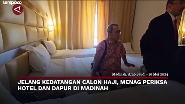 Menag Yaqut Cholil Qoumas Pantau Fasiitas Calon Jamaah Haji di Kota Madinah