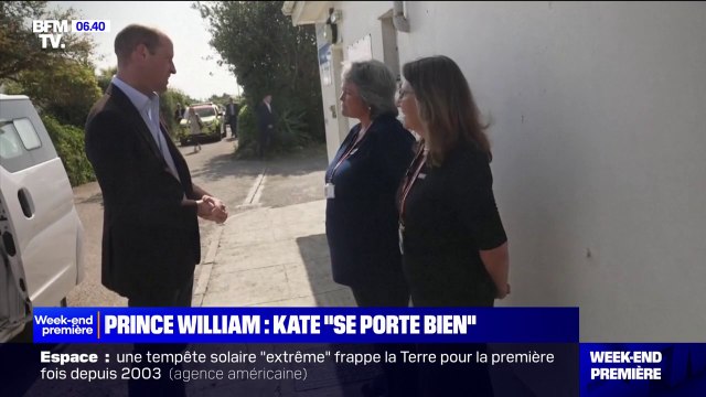 Elle se porte bien : le prince William a donné des nouvelles de sa femme Kate, atteinte d'un cancer
