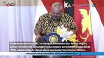 Pertemuan Bersejarah MENLU RI dan MENLU Papua Nugini pada Pertemuan JMC di Jayapura